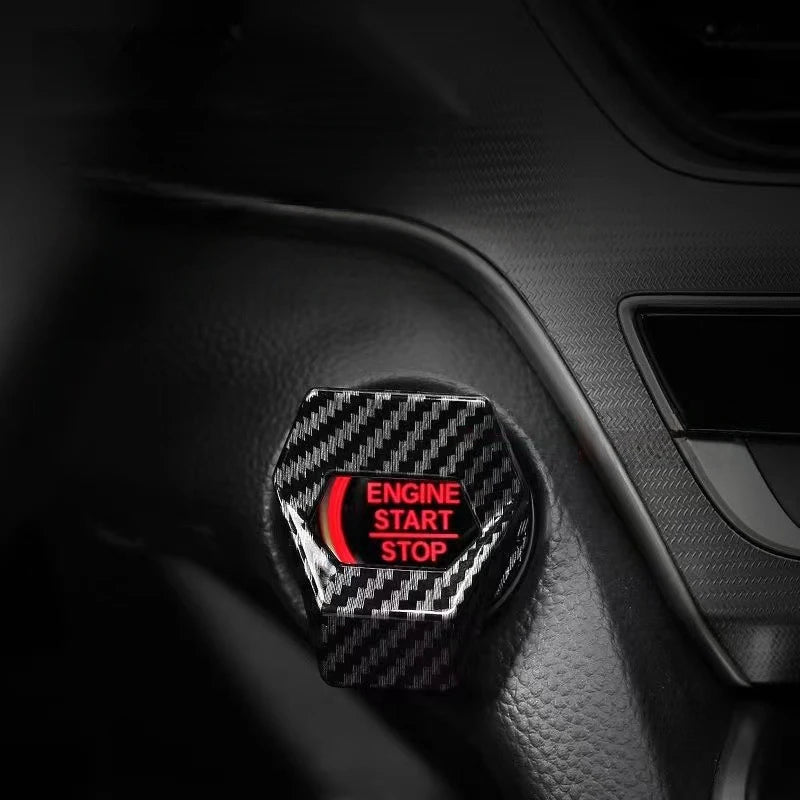 Couvercle universel de bouton d'arrêt de démarrage de moteur de voiture, Style Lambo, décoration de protection anti-rayures, adhésif collant, accessoires automobiles