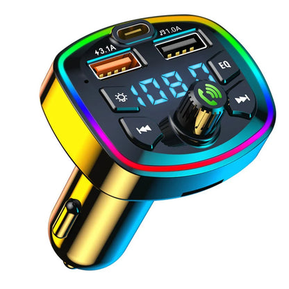 Transmetteur FM Bluetooth 5.0 pour voiture, adaptateur sans fil, micro, récepteur Audio, lecteur MP3 automatique, double USB 2,1a, chargeur rapide, accessoires de voiture