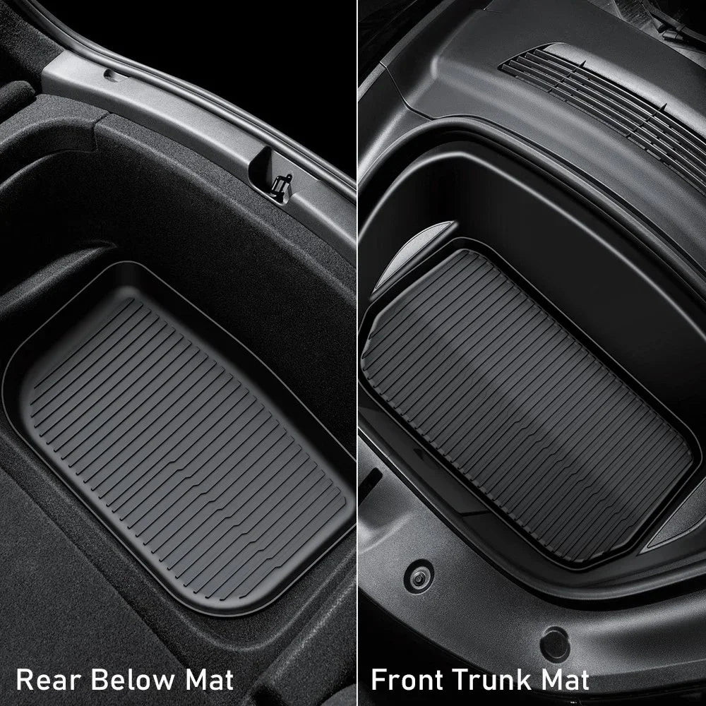 TESMAYX tapis de sol pour Tesla modèle Y Juniper lancement modèle 3 Highland Cargo Liner tapis de coffre tous temps TPE 2024 2025 accessoires