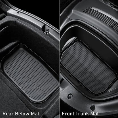 TESMAYX tapis de sol pour Tesla modèle Y Juniper lancement modèle 3 Highland Cargo Liner tapis de coffre tous temps TPE 2024 2025 accessoires