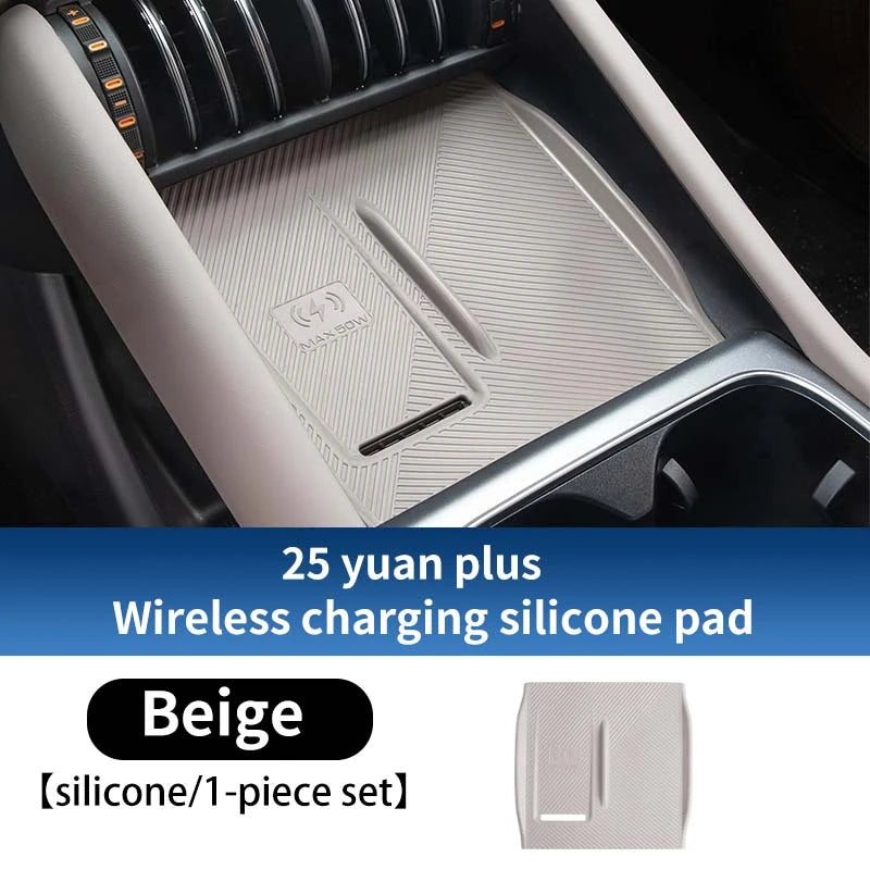 Pour Byd Yuan Plus Atto 3 2025 Console centrale de voiture boîte de rangement inférieure résistant aux rayures étui d'organisation en Silicone accessoires