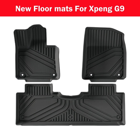 Tapis de sol 3D TPE pour Xpeng G9, tapis de coffre, doublure de cargaison, imperméable, inodore, toutes saisons, polymères, LHD, 2022-2024