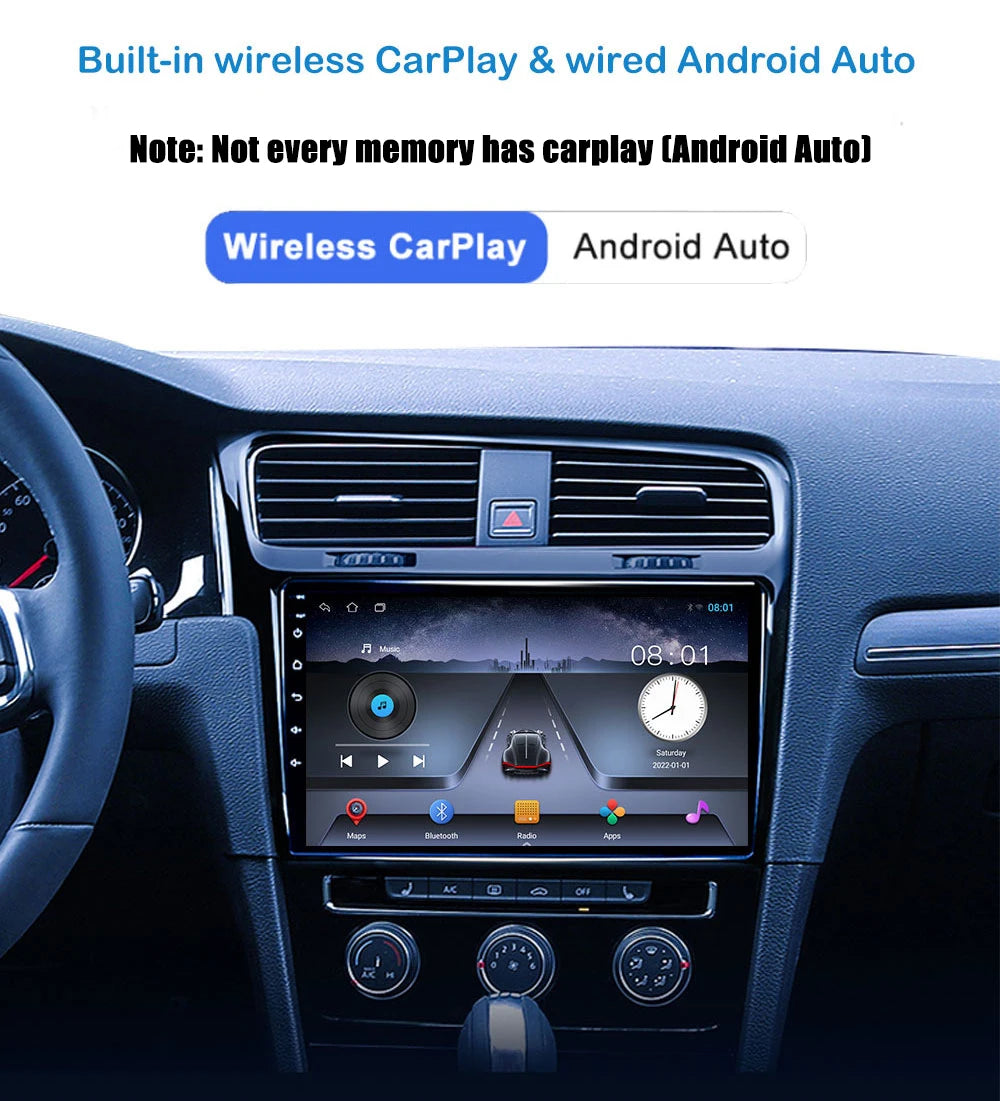 Android 15 Carplay autoradio pour Honda Civic 8 2005 - 2012 lecteur multimédia Navigation GPS 4G Audio No 2 Din 2 Din DVD