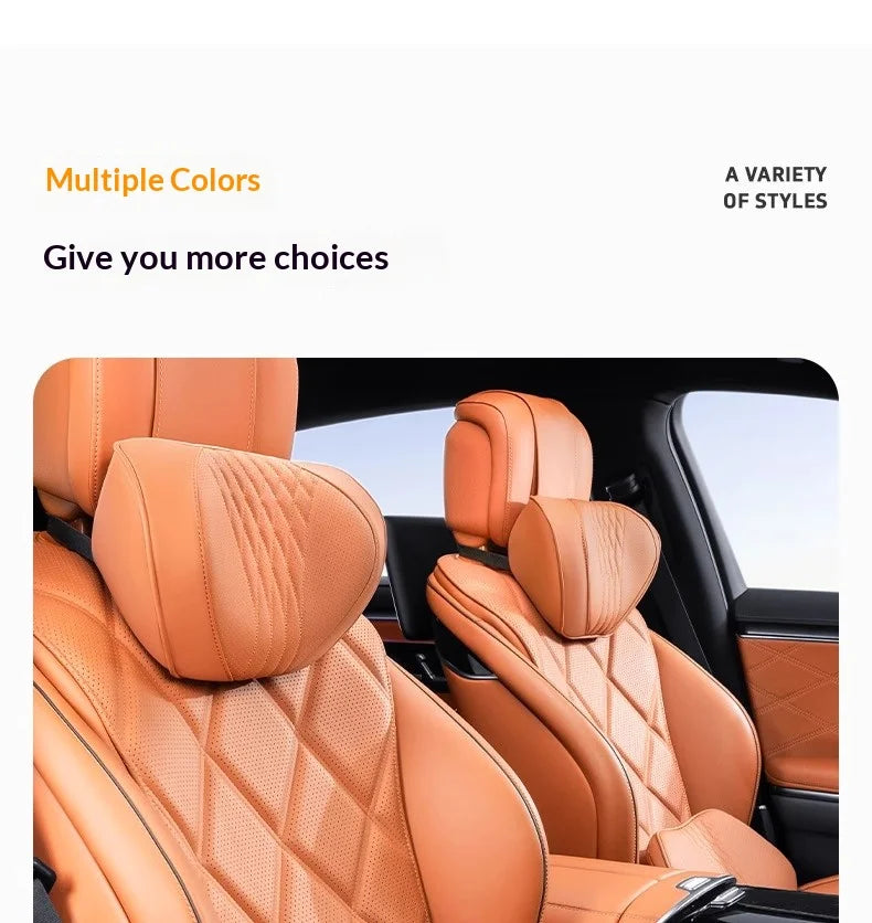 Coussin de nuque et de soutien lombaire pour voiture, universel toutes saisons, coussin lombaire respirant avec contour ergonomique pour la taille