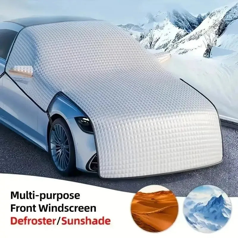Bouclier de neige de la voiture, pare-soleil, équipement avant du pare-soleil, bouclier de neige épaissi et allongé, avant anti-gel d'hiver