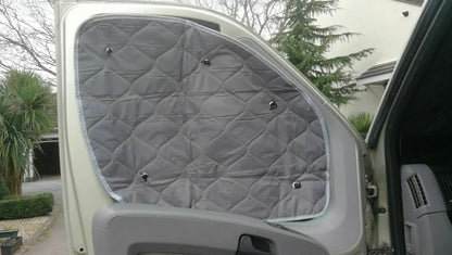 Stores thermiques internes pour pare-brise, couverture de pare-brise, pare-soleil, 7 couches, Fiat Ducato 2006 2022, KIT Boxer, cristaux et citations
