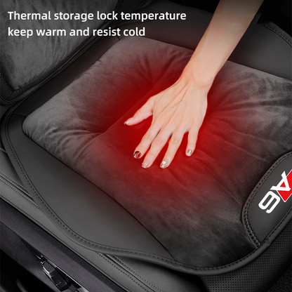 Housse de siège de voiture en flanelle pour Audi A6, coussin de siège avant/arrière en peluche chaud d'hiver, coussin de Protection de chaise, accessoires d'intérieur automobile