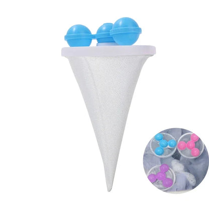 Sac filtrant réutilisable pour machine à laver, attrape-cheveux, peluches, poils d'animaux, vêtements, livres, outils, sac de collecte, boule à linge, D343
