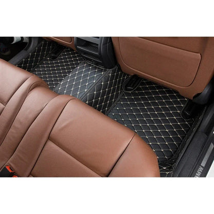 Tapis de sol de voiture en cuir sur mesure pour HYUNDAI, tapis, tapis, repose-pieds, accessoires, détails intérieurs, coupé Genesis, Fête 20, Fête 25, Fête 35