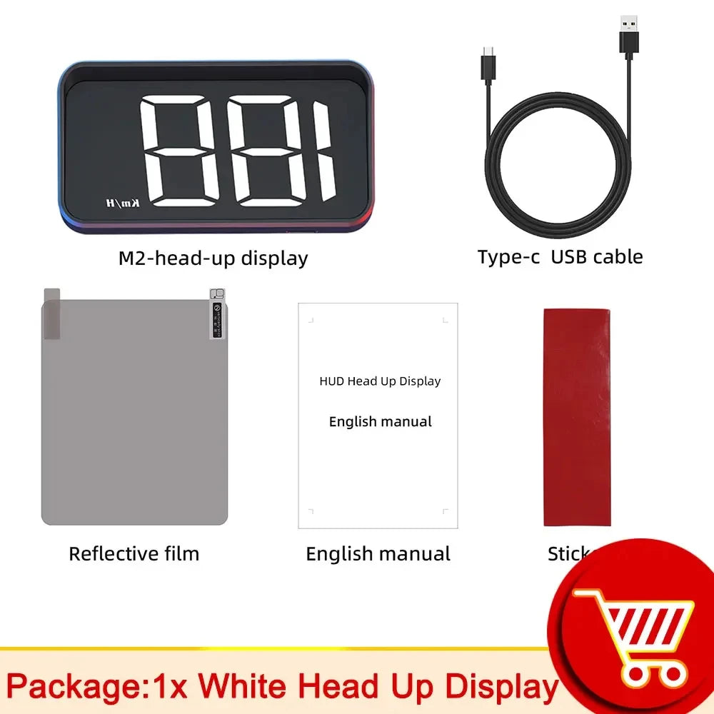 Compteur de vitesse de voiture HUD GPS affichage tête haute compteur de vitesse numérique projecteur de pare-brise pour véhicules camion accessoires électroniques automobiles