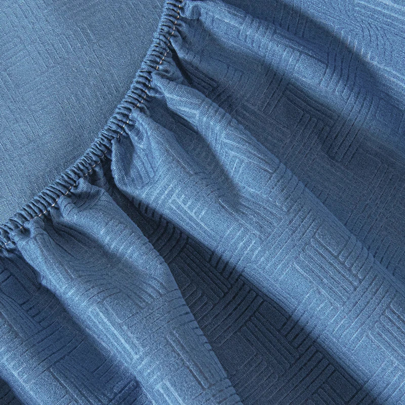 Drap-housse avec bande élastique, couleur unie, housse de matelas douce pour lit simple, double, king, queen, 90/120/140/150/160/180x200cm