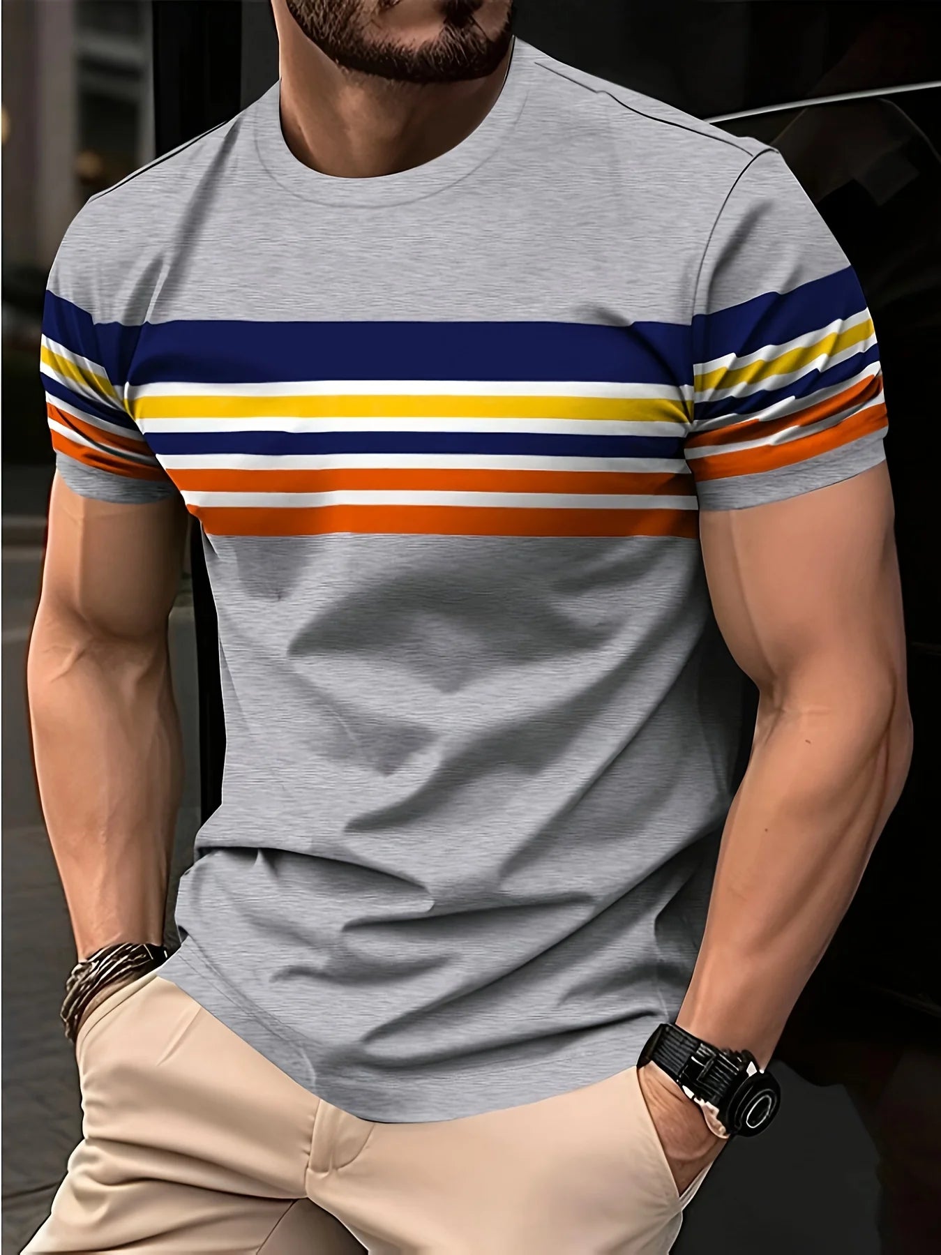 2026 T-Shirt homme vêtements été hommes Logo imprimé haut à manches courtes grande taille T-Shirt style décontracté à la mode T-Shirt vêtements