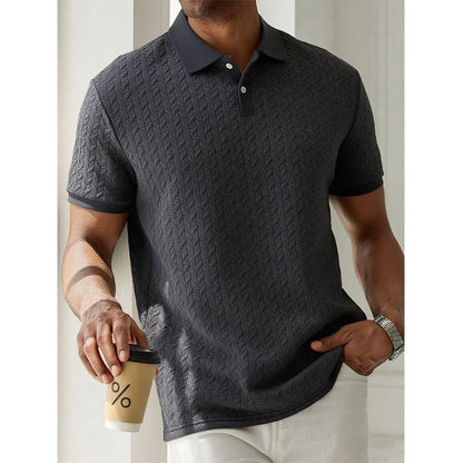 Polo d'été à manches courtes pour hommes, Streetwear, hauts de couleur unie, marque respirante