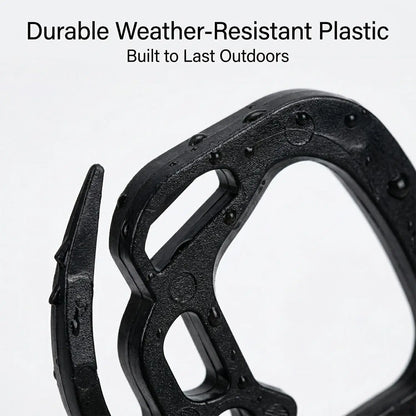 50/100x Portable    Clip de fixation pour filet pare-soleil en plastique, crochet noir pour toile d'ombrage, boucle de serrage, pour camping extérieur, réutilisable