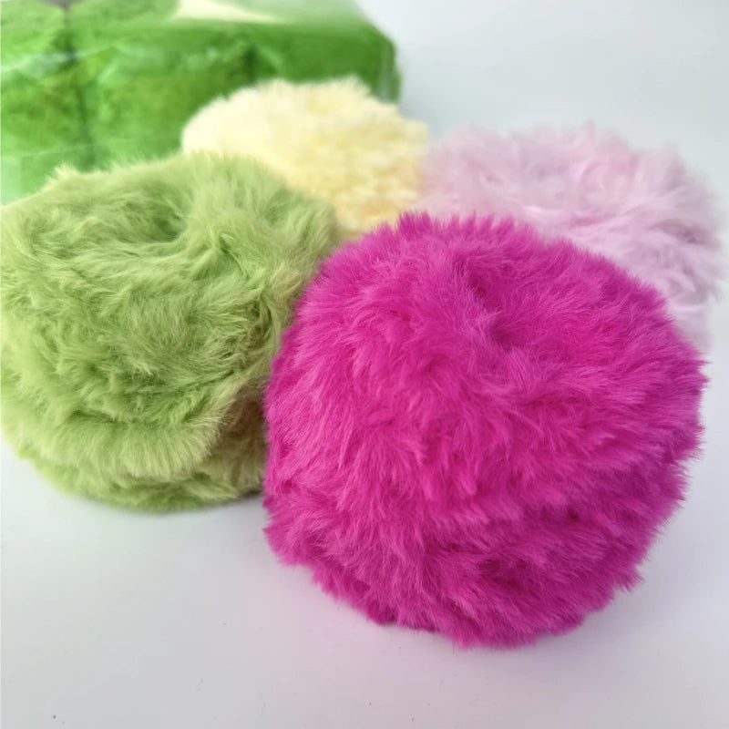 Fil de fourrure Super doux, 1 œuf de 100 grammes, fil de fausse fourrure épais et moelleux pour cils, accessoires et couvertures pour écharpe tricotée au Crochet