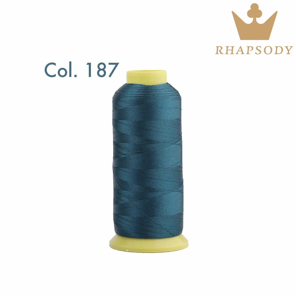 Bal apsody-Fil à broder en polyester, 5000m, 40WT, 120 tches, 200, pour machine à broder Brother Singer Janome Babylock, couture à domicile