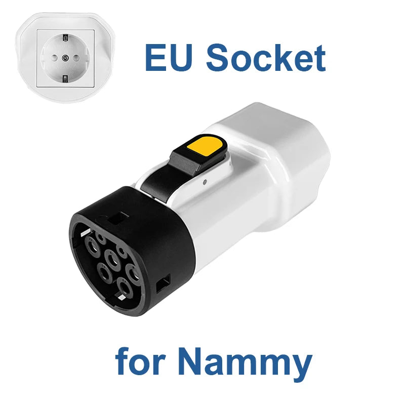 EVqiaoyi – adaptateur de déchargeur Type 2 V2L, prise ue 16A, décharge type2, pour BYD MG 4 Renault Jaecoo 7 Omoda Hyundi ZEEKR