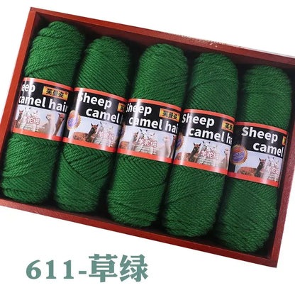 Fil de cachemire épais pour Crochet, tricot à la main, pull, écharpes, manteaux, chapeau, gants, bricolage, fil de laine d'alpaga doux et chaud, 500 g/ensemble