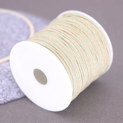 Corde de coton pour macramé, ficelle, ficelle, fil, artisanat, couture, tentures murales faites à la main, bohème, fête de mariage, décoration d'intérieur, 1.2mm, 37m