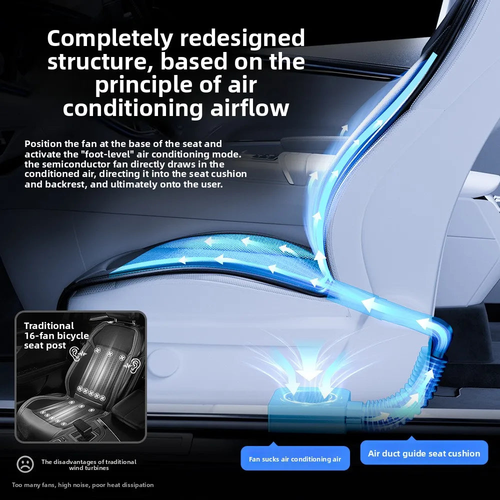 Coussin de siège auto été 2026, tapis rafraîchissant ventilé en soie glacée pour berlines et SUV, accessoires intérieurs