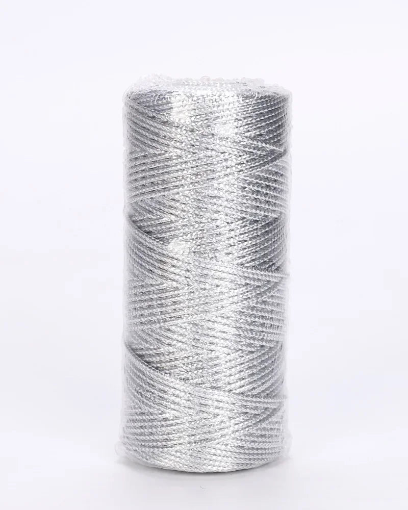 1.5mm 100M or argent macramé corde corde pour couture bricolage corde 100M macramé corde corde pour couture et artisanat fil ficelle