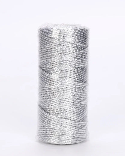 1.5mm 100M or argent macramé corde corde pour couture bricolage corde 100M macramé corde corde pour couture et artisanat fil ficelle