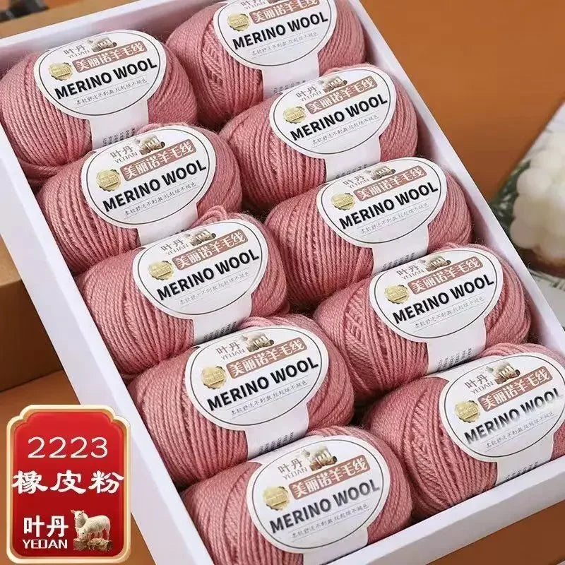Fil de laine doux à 3 plis, 500 g/ensemble, pour crochets, chapeau d'hiver, pull, écharpe, châle, manteau, Cardigan, bricolage, confortable, chaud et moelleux, fil rouge pour bébé