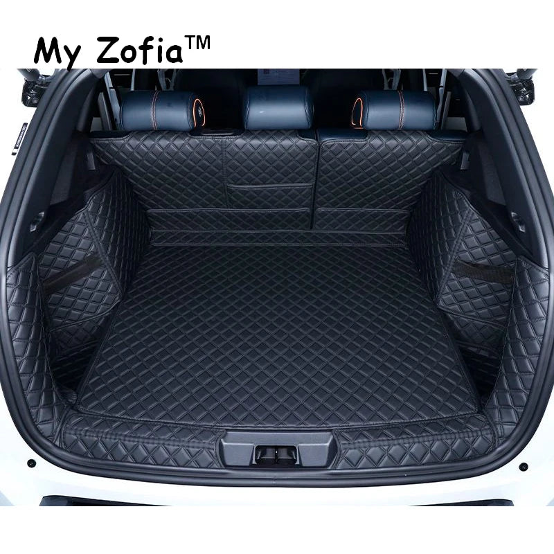 Pour BYD Seal U Sealion 6 2023 2024 2025 boîte de rangement arrière de voiture en cuir tapis de coffre tapis de protection inférieur étanche décor de voiture