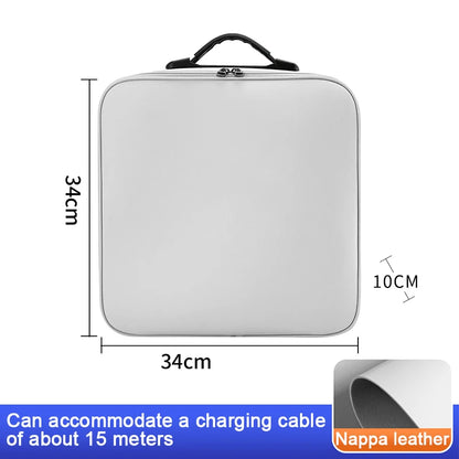 Boîte de rangement pour câble de recharge de voiture électrique compatible avec LYNK&CO 01 02 Z10 Z20 03 05 06 07 08 09 900 Câbles de charge de véhicule électrique Sac de transport