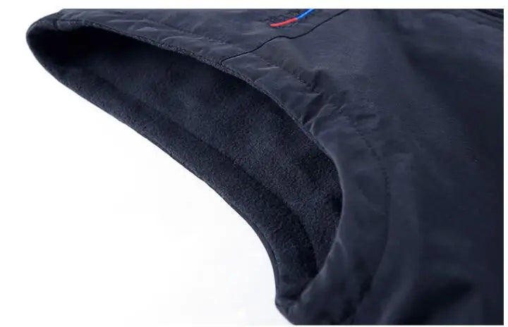 Gilets chauds en polaire pour hommes, multi-poches, vestes d'escalade sans manches, gilets Cargo pour porter des deux côtés, 6X, nouvelle collection automne