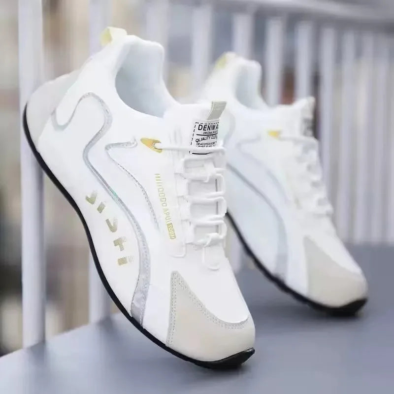 Chaussures de voyage décontractées pour hommes en cuir, confortables et tendance, chaussures de sport et de loisirs pour hommes, toutes saisons, chaussures tendance