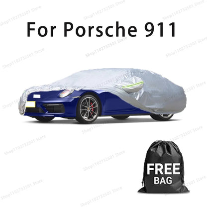 Juste de Protection Complète pour Voiture Porsche 911, avec Bande de Moulage, Anti-Poussière, Anti-Rayures UV, Protection Solaire