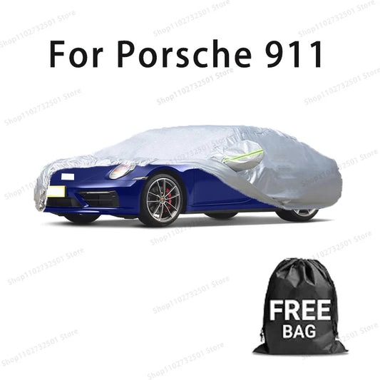 Juste de Protection Complète pour Voiture Porsche 911, avec Bande de Moulage, Anti-Poussière, Anti-Rayures UV, Protection Solaire