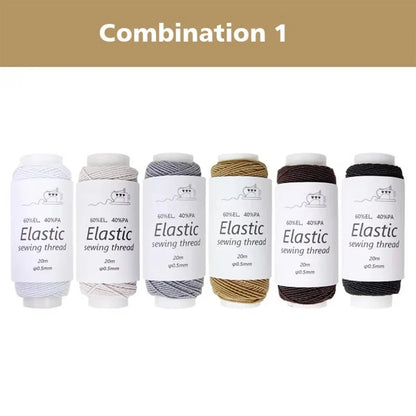 6 pièces/paquet accessoires pour vêtements cordon de perles élastique fort 0.5mm bricolage Machine à coudre fil ligne de bijoux vêtements corde élastique