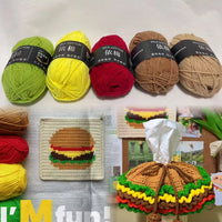 Combinaison de fils de coton au lait, couleurs mélangées, ensemble de fils à tricoter au Crochet pour bricolage artisanal, pull, écharpe, tricot, 5 pièces