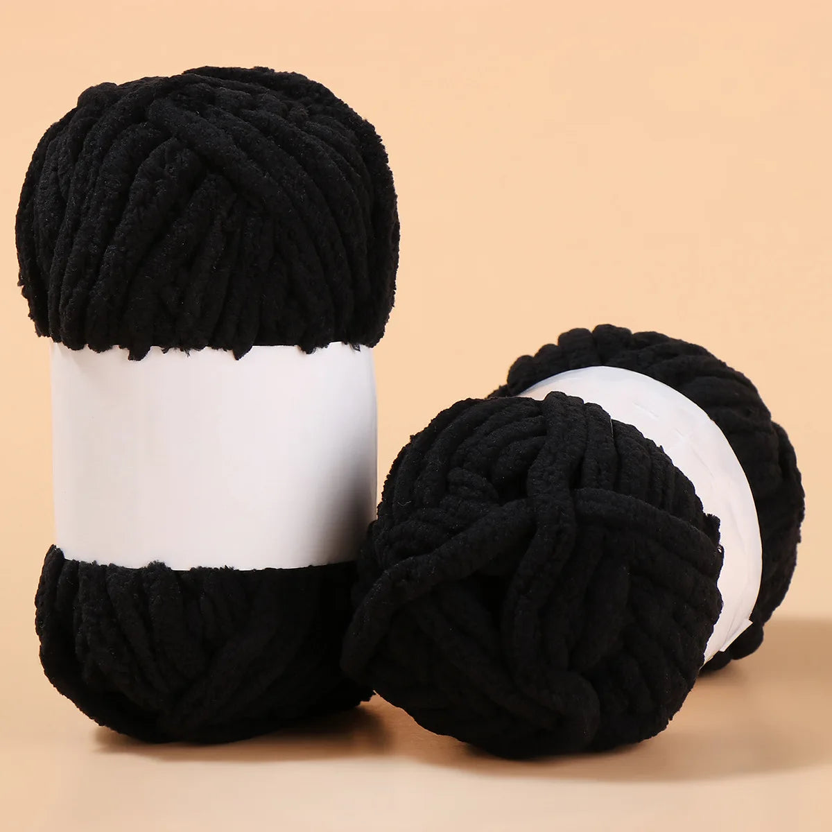 Fil de fil de soie coloré, 50g/boule, fil de laine grossière, Chenille, fil épais à tricoter à la main, anti-boulochage, écharpe au Crochet, couverture