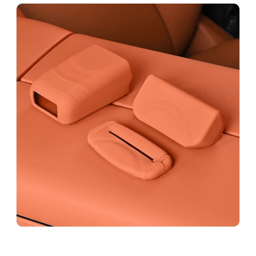 Housse de protection universelle pour prise de ceinture de sécurité de voiture, en Silicone, anti-rayures, étui de protection pour bouton