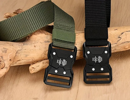Ceinture DulWaist pour hommes et femmes, structure automatique durable, parfaite pour les aventures en plein air, accessoires unisexes, 2 pièces