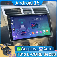 Pour Toyota VIOS Yaris 2007 2008 2009-2012 autoradio Android 15 Navigation vidéo GPS Android Auto Android 15 Carplay unité No 2din