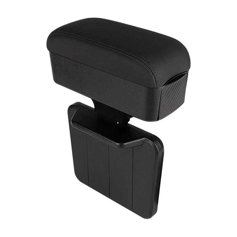 Boîte d'accoudoir de voiture avec porte-gobelet caché, organisateur de Console centrale de voiture multifonctionnel pour la plupart des modèles de voiture, sans perçage
