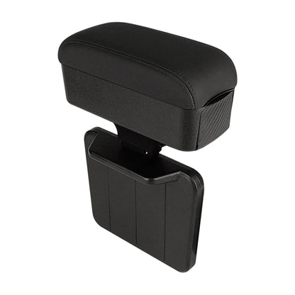 Boîte d'accoudoir de voiture avec porte-gobelet caché, organisateur de Console centrale de voiture multifonctionnel pour la plupart des modèles de voiture, sans perçage
