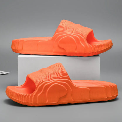 Sandales de plage solides pour hommes et femmes, pantoufles d'été antidérapantes, souples, unisexes, chaussures de luxe ultralégères pour l'extérieur