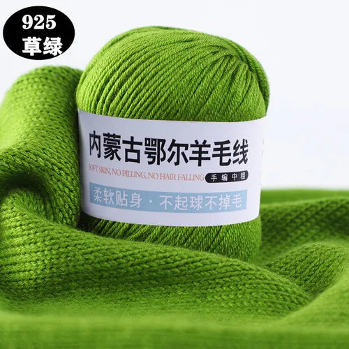 Fil de laine pour enfants, crochet à la main pour chapeaux, écharpes, chandails, optique moyenne, doux pour la peau, doux, 6 rôles, 100 g/ensemble