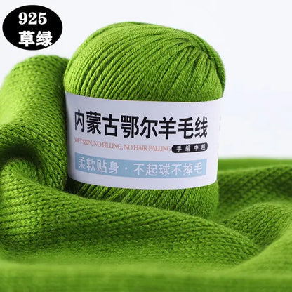 Fil de laine pour enfants, crochet à la main pour chapeaux, écharpes, chandails, optique moyenne, doux pour la peau, doux, 6 rôles, 100 g/ensemble