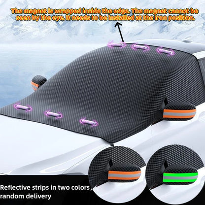Couverture de neige de pare-brise de voiture, protection de fenêtre avant bloquée par la glace, accessoires automobiles extérieurs