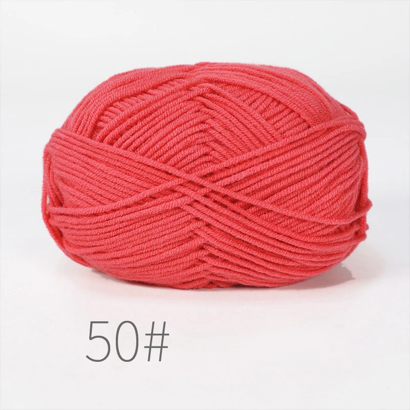 Nouveau 5 pièces 250g lait coton tricot laine fil couture teint Lanas pour Crochet artisanat pull chapeau poupées couture tricot outils
