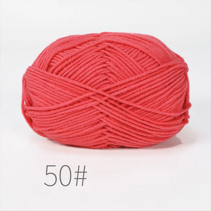 Nouveau 5 pièces 250g lait coton tricot laine fil couture teint Lanas pour Crochet artisanat pull chapeau poupées couture tricot outils