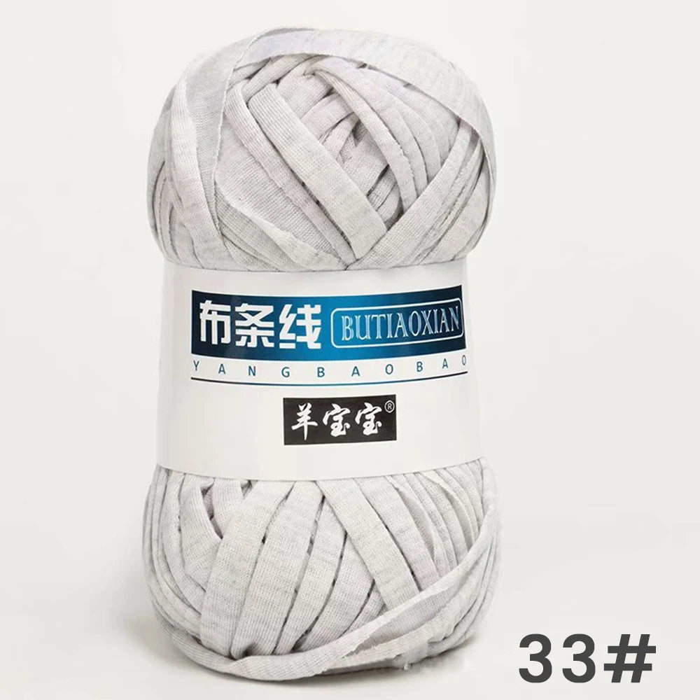 Fil épais de 100g, tissu coloré Super doux, bande de fil pour tricoter à la main, sac tissé, panier de tapis, matériel tricoté à la main, bricolage