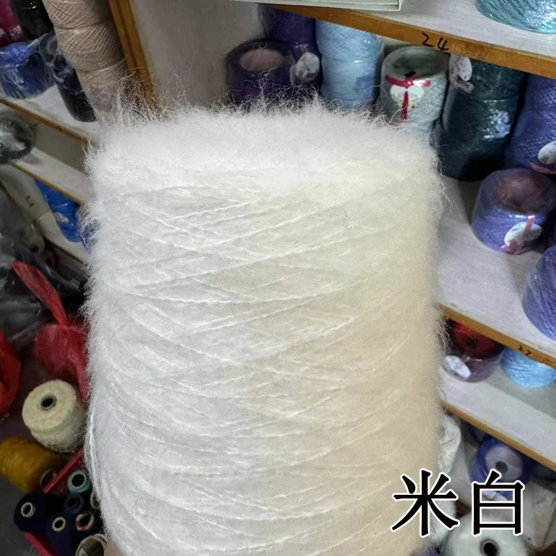 1 régiment de 500 grammes de laine Mohair ultra douce près du corps sans collant, foulards tricotés à la main, fil de pull