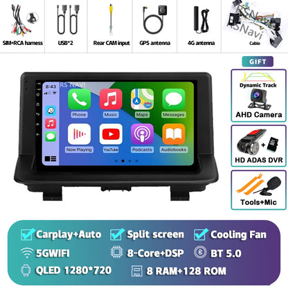 Android 15 sans fil CarPlay Auto autoradio pour Audi Q3 2012-2018 DSP lecteur vidéo multimédia GPS stéréo Autoradio unité principale WIFI
